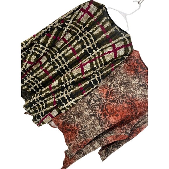 Avenue Womens Plus Size 26/28 3X 3/4 Sleeve Tops lot of 2 RZ10407 Tunic - Picture 10 of 12